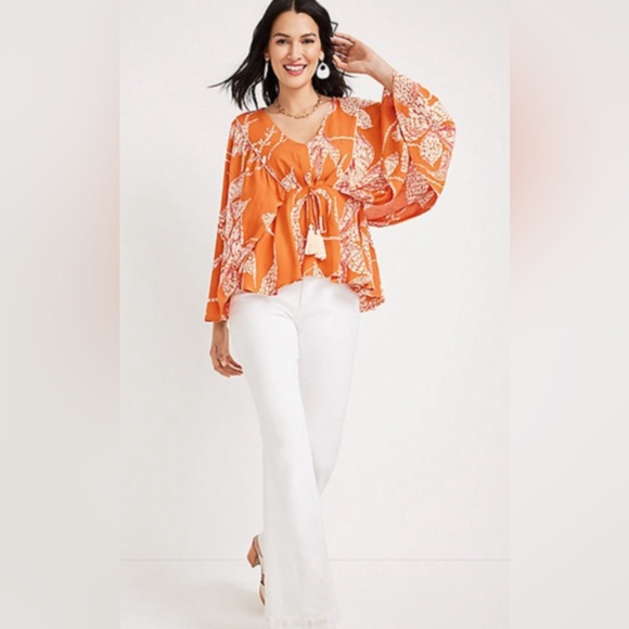 Maurice’s Floral Flounce Sleeve Peplum Top xxl - Picture 7 of 7